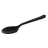 товар Ложка Кристалл 180 мм, ПС, черная SPP501C