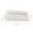 Бумажный крафт пакет с плоским дном и окном, белый, 140(окно-50)*50*235 мм