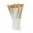 Трубочки для коктейлей в бумажной индивидуальной крафтовой упаковке «Белоснежная», 195*6 мм