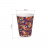 Бумажный рифленый двухслойный стакан с принтом "Пэйсли", 360 мл (макс. 420 мл)