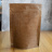 Крафт пакет дой-пак зип лок металлизированный коричневый 105*150 мм
