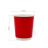 Бумажный двухслойный стакан 250 мл красный