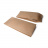 Бумажный плоский крафт пакет с прозрачными боковыми стенками, пятишовный, 130*70*310 мм