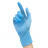 Перчатки нитриловые, неопудренные, текстурированные на пальцах, голубые, S