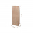 Бумажный крафт пакет без ручек с прямоугольным дном, 120*80*330 мм