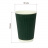 Гофрированный стакан 400 мл (макс. 450 мл) темно-зеленый