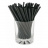 Трубочки МИНИ, пластиковые, черные, 125 мм, d=5 мм