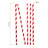 Трубочки для коктейлей в бумажной индивидуальной упаковке "Леденец" 200*8 мм
