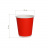 Двухслойный рифленый бумажный стакан, красный, 250 мл (макс. 270 мл)