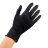 Одноразовые нитриловые неопудренные перчатки с текстурированием, черные, размер S