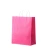Бумажный крафт пакет с кручеными ручками, розовый, 240*140*270, 80 г/м2