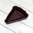 Бумажная капсула тарталетка коричневая, треугольная, 102*102*78мм