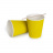 Бумажный гофрированный стакан, желтый, 350 мл (макс. 400 мл)