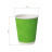 Гофрированный бумажный стакан 250 мл, зеленый, волна