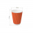 Бумажный гофрированный стакан, оранжевый, 360 мл (макс. 420 мл)