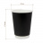 Бумажный двухслойный стакан 350 мл черный