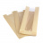 Бумажный крафт пакет с плоским дном и окном, влагостойкий, бежевый, 110(окно-45)*35*265 мм