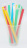 Пластиковые трубочки в индивидуальной упаковке цветные прямые, широкие, 210*12 мм