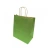 Бумажный крафт пакет с кручеными ручками, зеленый, 220*120*250 мм, 80 г/м2