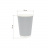 Бумажный гофрированный стакан, серебристый, 350 мл (макс. 400 мл)