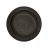 Тарелка круглая из кукурузного крахмала, d=180мм, черная
