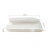 Бумажный крафт пакет с плоским дном и окном, белый, 200(окно-100)*60*340 мм